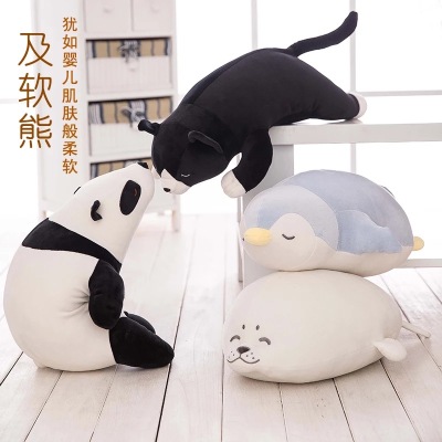 Soft feather cotton polar bear panda Penguin seal plush toy dolls to sleep