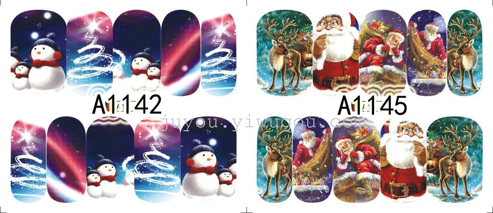Christmas Series Santa Claus Christmas Tree Deer Full Stickers