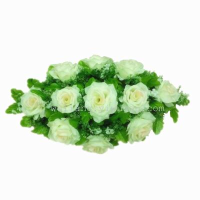 Dried flower flower simulation floor Home Furnishing living room decoration decoration floral gift 11 head rose flower