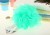 Qingzhi Brand Common Style Mesh Sponge Ribbon Lanyard Loofah Light Color Shower Net Ball Customization