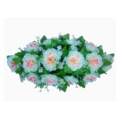 Artificial silk wedding decoration simulation of 11 heads of Luoyang peony flower