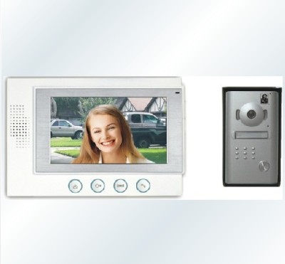 Soft music slim 7 inch color video intercom doorbell doorbell household spot RL-06m