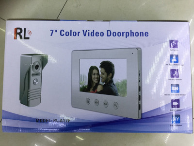 RL 7 inch metal panel color video intercom doorbell A17F