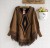 Autumn and Winter New Tassel Pullover Shawl Batwing Sleeve Garden Collar Sweater Sweater Cape Coat
