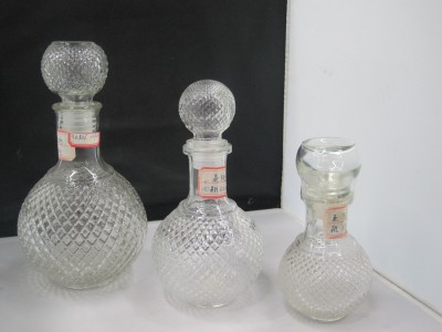 Large and small pineapple glass bottle 950ml 500ml 250ml