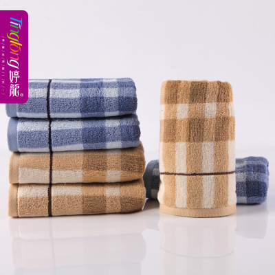 Ting long cotton plaid towel towel thickened soft adult household merchandise