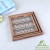 Fashion Tray Water Glass Plate Tea Tray European Square Wooden Household Creative Living Room Tea Table Storage Tray