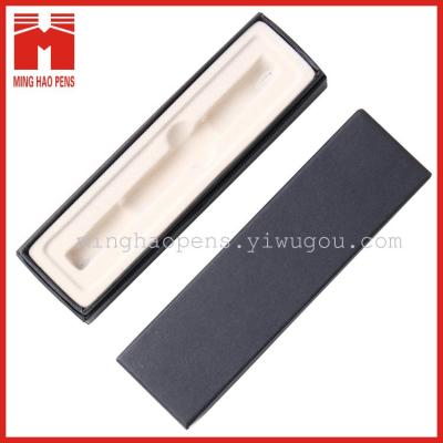 Factory direct single loaded cartridge top cover black metal pen box paper gift boxes