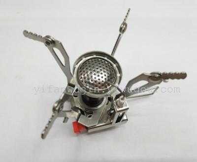 Mini four corner burner outdoor camping stove with electronic gas stove