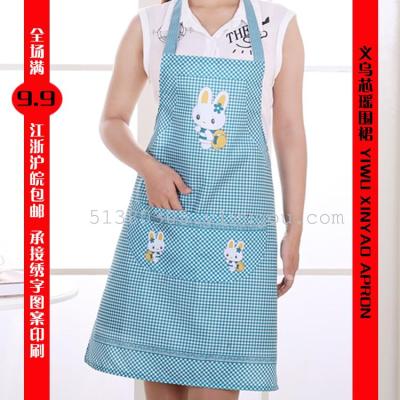 Brand baby yao apronizes * cartoon small white rabbit apronizes home apronizes WEIQUN