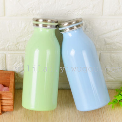 The new creative stainless steel insulation Cup belly water glass milk bottle
