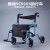 Medical titanium Aluminum Alloy pulley seat Walker multifunctional four wheeled vehicle walking old shopping cart