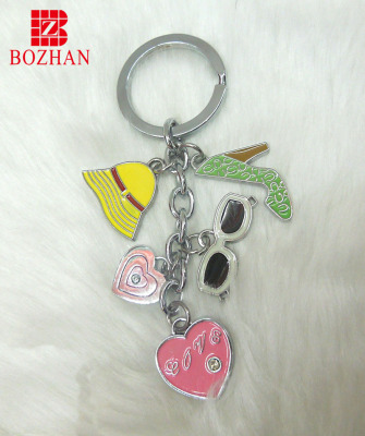 Exclusive custom high-end colored pendant key chain craft key chain