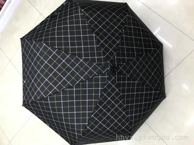 2. Taxi with plaid cloth stripes Touch Cloth fully automatic umbrella