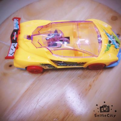 Selling creative puzzle without battery cable cable car light toy car