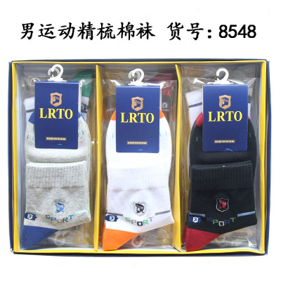 Autumn and winter color fabrics socks with thick male sports socks and stockings.