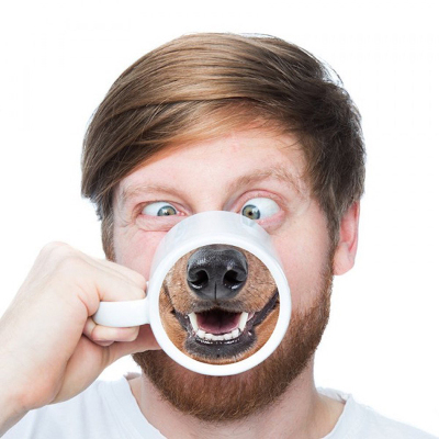 Creative dog nose cup ceramic cup cup funny tricky party animal promotion gifts