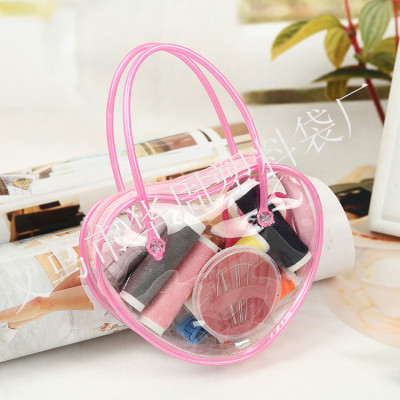 Factory direct transparent zipper bag PVC bag bag bag bag sewing accessories