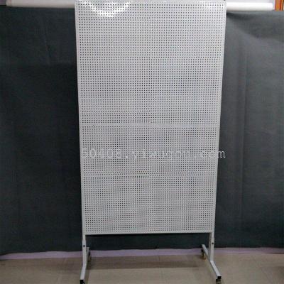Double sided pegboard display shelf mobile phone accessories mobile universal wheels Bandai thousand holes