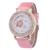 New bright powder color matching magnet buckle lady sky star net red watch