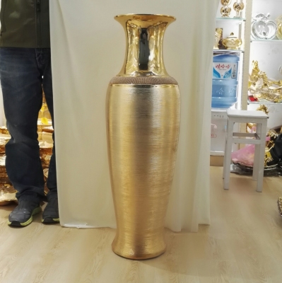 Ceramic electroplating floor large vase drawing process quality with diamond