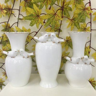 Fine jade porcelain vase flower is high-grade ornaments