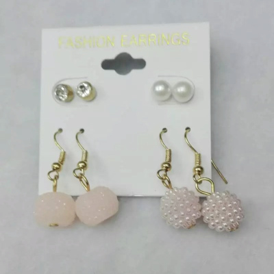 South Korea female all-match jelly ribbon earrings earrings