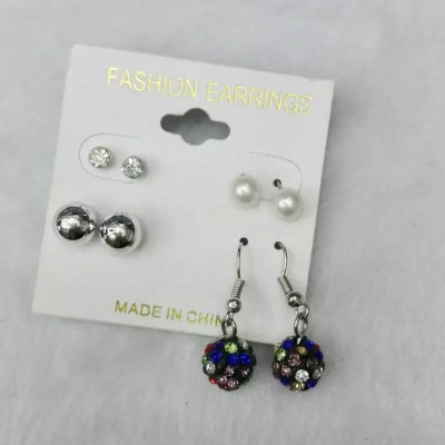 Multicolor Rhinestone Earrings earrings earrings Korean women