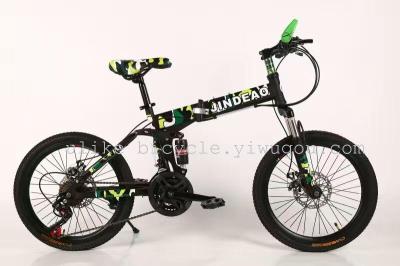 Bike 20 \"21\" folding camouflage land rover 40 knife small mountain bike factory direct sales