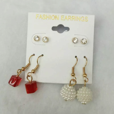 South Korean female all-match crystal earrings earrings