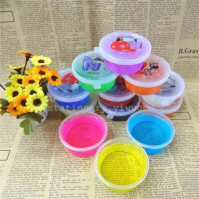 12 color crystal mud DIY transparent mud blowing bubble jelly mud manufacturers direct sales