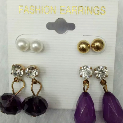 South Korea light purple earrings earrings earrings creative jewelry
