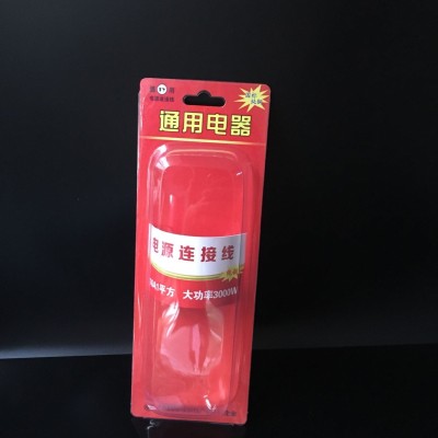 Power cable blister box PVC card case