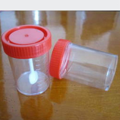 Disposable transparent urine cup screw cup and cup 40ML medical supplies.