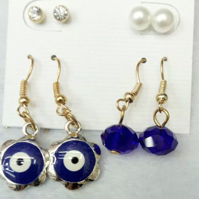 South Korea female creative jewelry all-match crystal blue