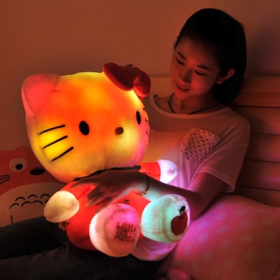Colorful LED light emitting Hello Kitty doll Ktmao