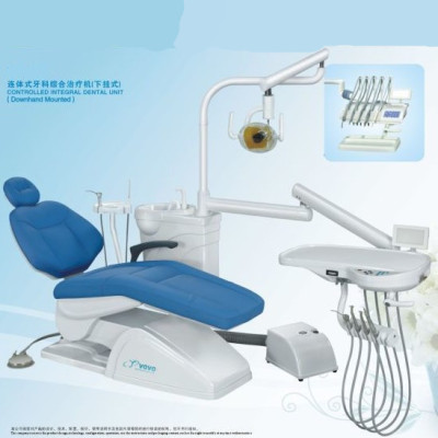 The dental unit is attached to the dental unit.