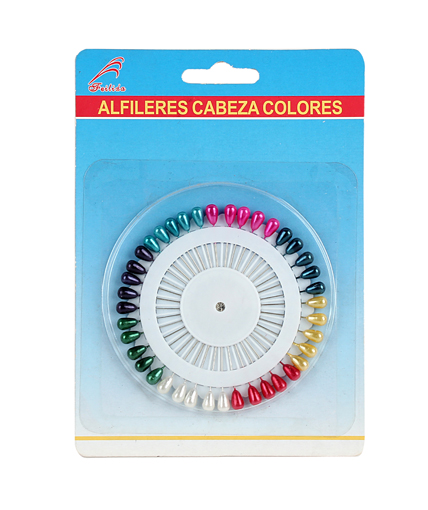 圆形梨形珠光针盘各种颜色吸塑包装