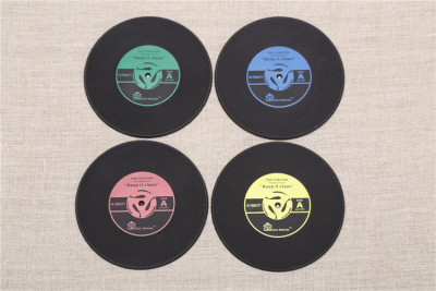 Creative vinyl coasters retro CD antiskid coaster