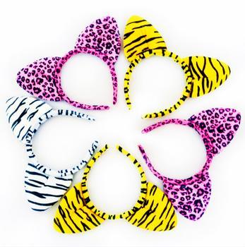 Halloween Animal Ears Head Buckle Trend Leopard Tiger Pattern Hair Accessories