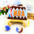 The child in the autumn and winter knitted hat NBA labeling thick warm children ear cap
