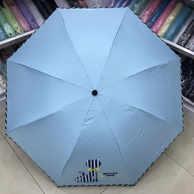 The umbrella hits The vinyl 30 fold umbrella ollie Cat Blue umbrella