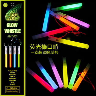 glow stick whistles in the dark