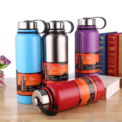 Large capacity stainless steel thermos cup cup outdoor sports bottle climbing car travel airpots