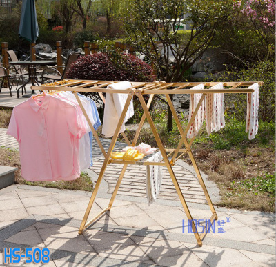 Aluminum alloy floor type air drying clothes rack movable balcony clothes airing hanger baby diaper towel drying quilt 