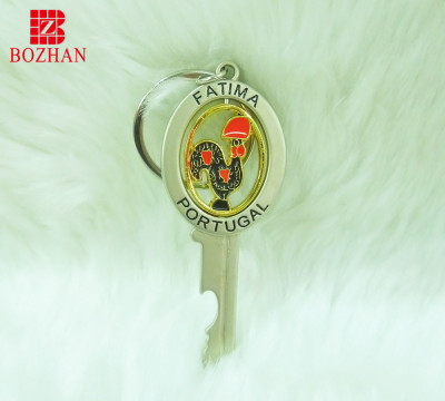 Rotatable hot style key chain Ding's exclusive custom key shape center rotatable hot style key chain
