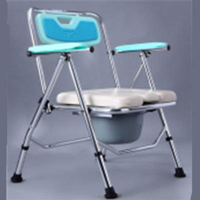 Luxury aluminum alloy leather chair/shower chair.