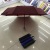 Full-automatic Touch Cloth plain three-fold umbrella: 55cm self-opening and self-closing