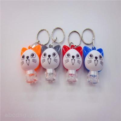 LED Keychain lights flash lamp new cat small gift gift manufacturers selling activities