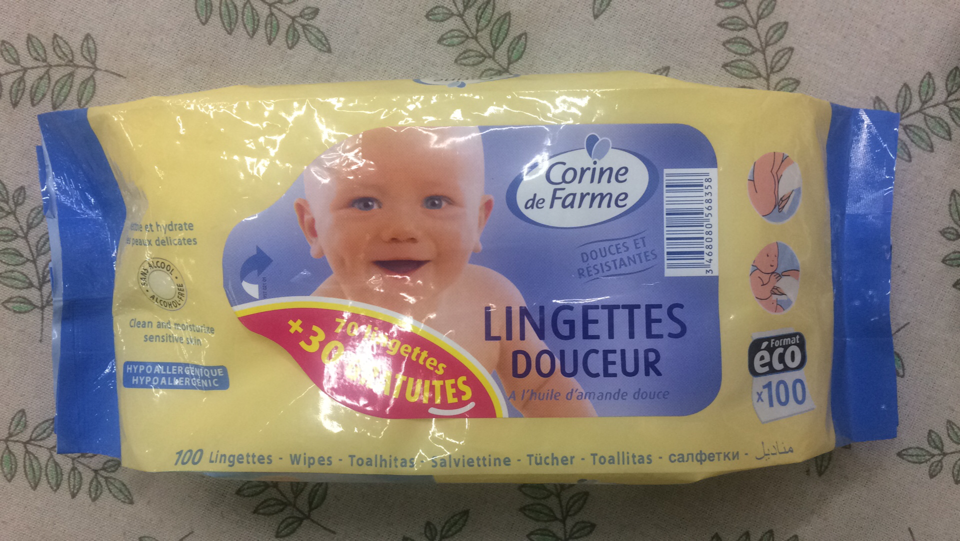 宝宝湿巾 bab wipes corine de farme